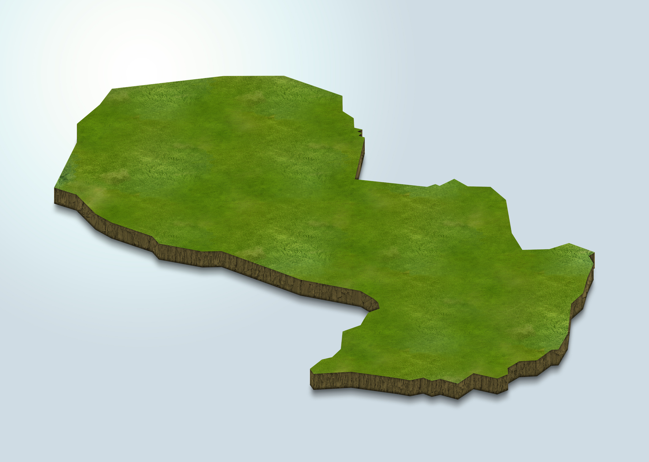 Paraguay 3d Map